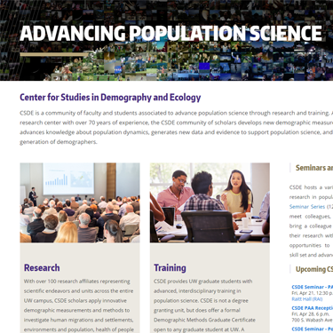 Center for Studies in Demography and Ecology