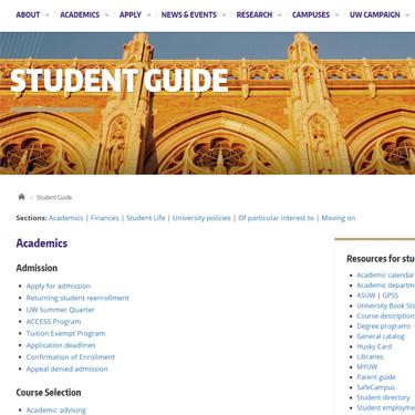 UW Student Guide